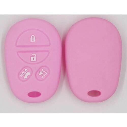 Fit For Toyota Corolla Rav4 Yaris Auris Hilux Vitz Vios Camry Fortuner Prado 2 Button Silicone Remote Key Cover Fob Case Shell