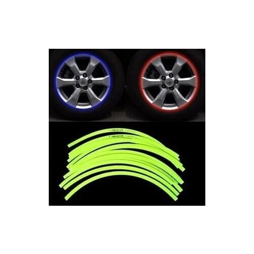 Car-styling Wheel Rim Reflective Sticker For Hyundai ix35 iX45 iX25 i20 i30 Sonata,Verna,Solaris,Elantra,Accent