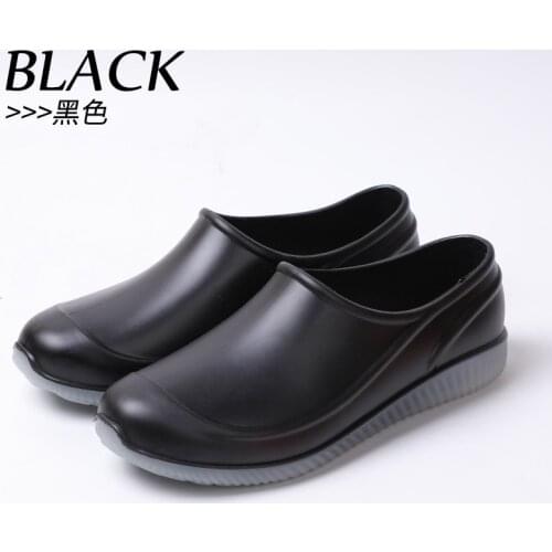 Watershoes Women New Non-slip Fashion Rain Boots Night Light Work Rubber Shoes Waterproof Shallow Mouth Low Help Rain ShoesWomen