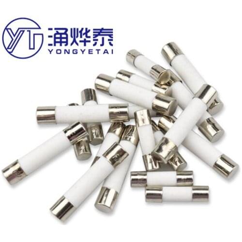 YYT 20PCS 5*20 ceramic fuse 4A without feet 250V