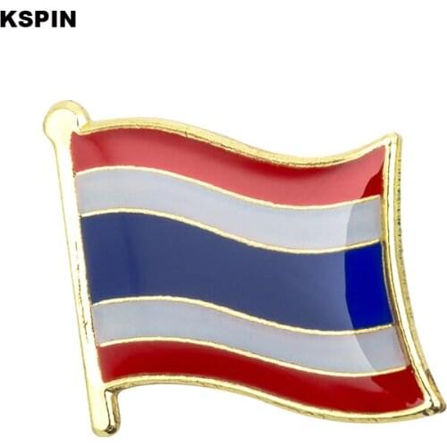 Thailand flag lapel pin badge pin 300pcs a lot Brooch Icons KS-0172