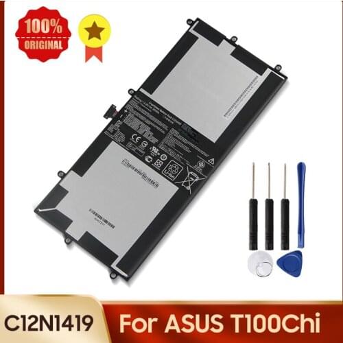100% Original Battery C12N1419 For ASUS T100Chi T100 Chi Laptop Tablet Replacement Battery 7660mAh