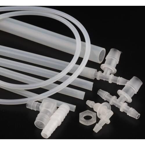 100cm I.D 2~7mm Food Grade Clear Transparent Silicone Hose Heat Resistant Flexible Silicone Tube Aquarium Elastic Aeration Hose