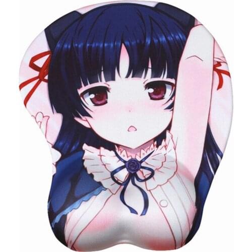 3D Mouse Pad Gamer Anime Wrist Rest Mousepad Gaming Cute Silicone Office Cartoon Mouse Mats Laptop Notebook Computer Desk Mat