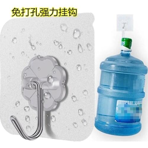 5 Pcs Strong Transparent Suction Cup Sucker Wall Hooks Hanger For Kitchen Bathroom 6*6cm Wall Hooks Storage Supplies