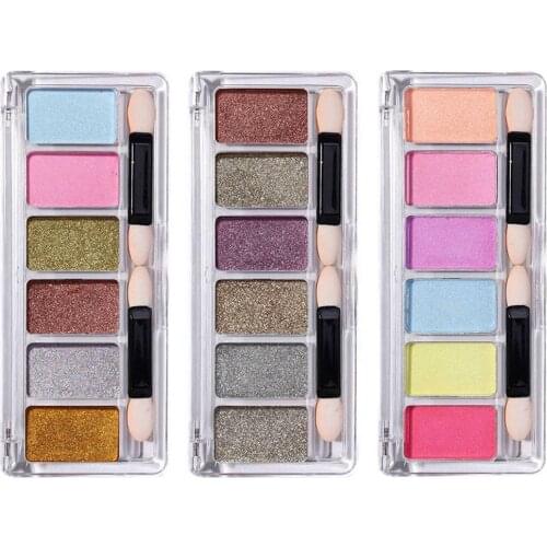 6 Color Solid Magic Mirror Powder Nail Polish Powder Beauty Girl Combination Package Is Not Easy To Fade Easy To Use
