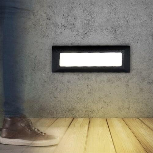6W Waterproof LED Wall Lamps Outdoor Led Stair Light AC85-265V Surface Mounted Corner Wall Lights Hallway Staircase Lamps