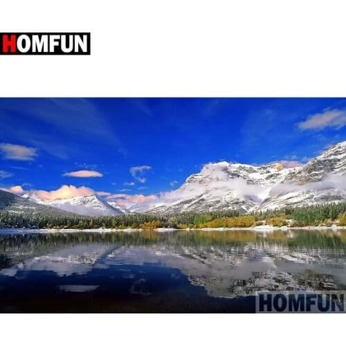 HOMFUN Full Square/Round Drill 5D DIY Diamond Painting "landscape" Embroidery Cross Stitch 5D Home Decor A08788