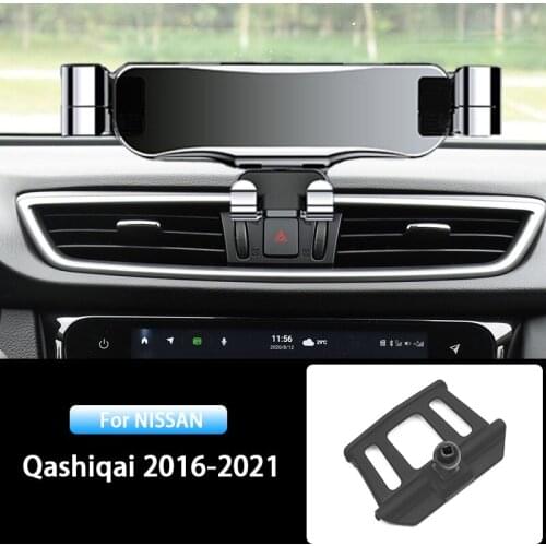 Car Mobile Phone Holder For Nissan Qashqai J11 2016 2017 2018 2019 2020 2021 Air Vent Stand GPS Gravity Bracket Car Accessories