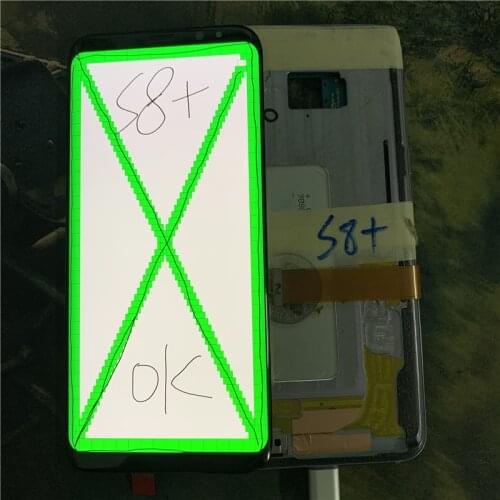 Dead pixels For Samsung Galaxy S8+ S8 Plus G955 G955F Touch Screen Digitizer LCD Display big burn Dead pixels no Frame