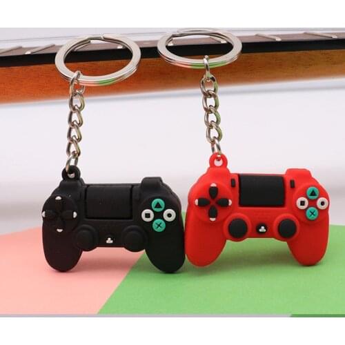 Creative Video Game Controller Keychain Students Schoolbag Pen Bag Stationery Pendant Gamepad Keychain Jewelry