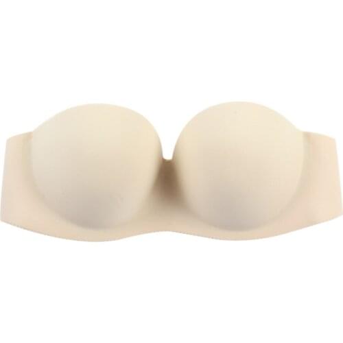 Sexy Women Push Up Bra Strapless Bras Underwired Back Band Bras