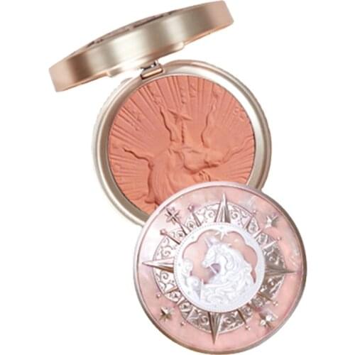 Flower Know Relief Blush Peach Rouge Delicate No Falling out Natural Nude Makeup Easy to Color