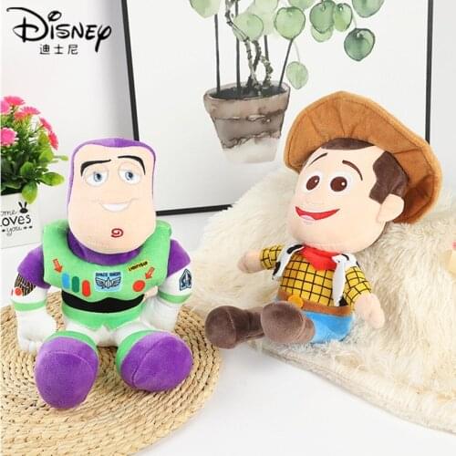 Disney Pixar Movie Toy Story 4 Woody Buzz Lightyear Plush Toy Doll Soft Stuffed Birthday Christmas Gifts Toys for Children Kids