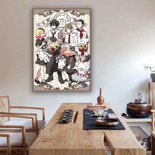 Canvas Painting Anime Posters Angels of Death Rachel Gardner Wall Decor Wall Art Picture for Living Room Decor