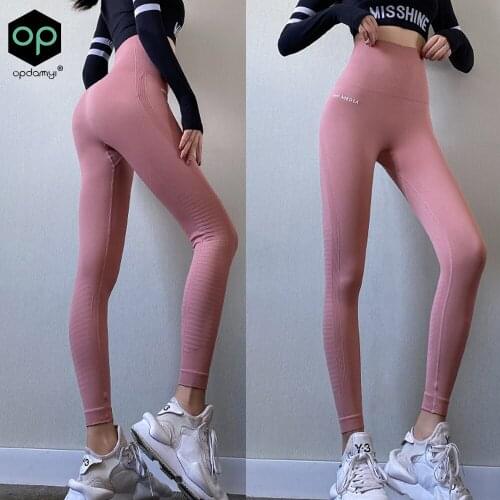 New High Waist Fitness Gym Leggings Women Seamless Energy Tights Workout Running Activewear Yoga Pants Gym Sport Trainning Wear