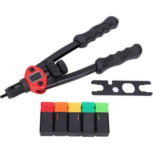 Rivet Tool Set Professional Hand Rod Rivet Gun Setter Kit Installation Nut Accessories