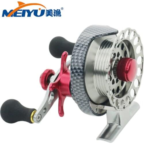 NEW 4+1BB Ball Bearing Metal ice fishing Reels fly fishing reel Machined Aluminum 3.5:1 Ratio Aluminum Alloy Fly Fishing Wheel