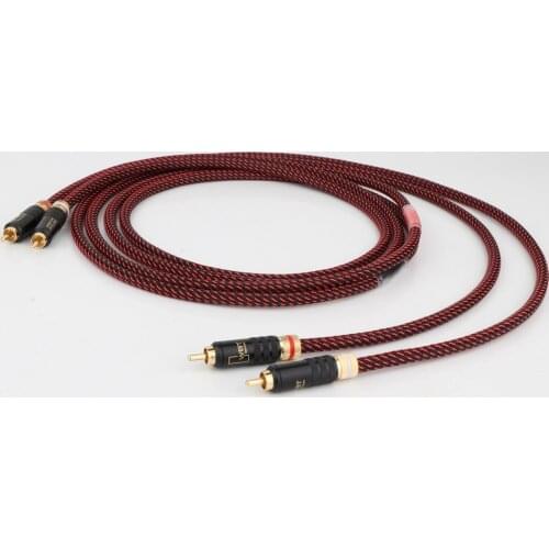 Pair Hi-end Audio Cable, HIFI RCA Audio Cables, WBT-0144 Plug Audio Signal Cable