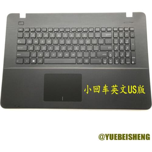 YUEBEISHENG New For ASUS X751 A751 X751LD k750j K751L R752 R752L X751LK palmrest US keyboards upper cover Touchpad Black