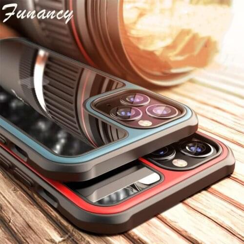 For iPhone 12 mini pro MAX TPU+PC transparent Four corners gasbag Fall prevention Mobile phone case For iPhone 12 mini pro MAX