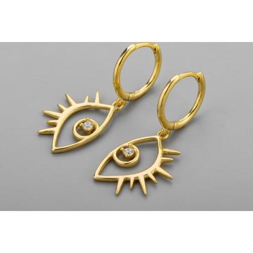 925 Sterling Silver Hollow Eyes Small Hoop Earrings for Women Man Korean Shiny Jewelry 2021