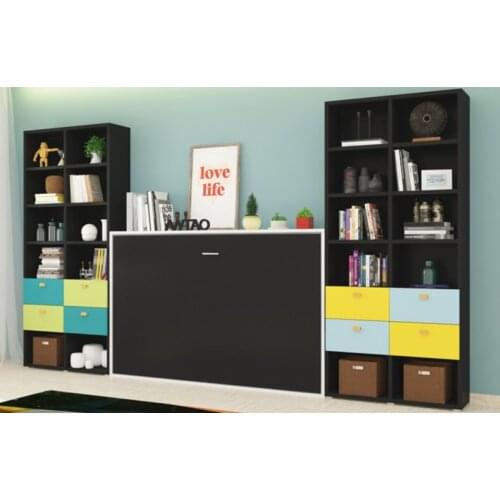 Apartment folding bed, multi-function Murphy bedside cabinet