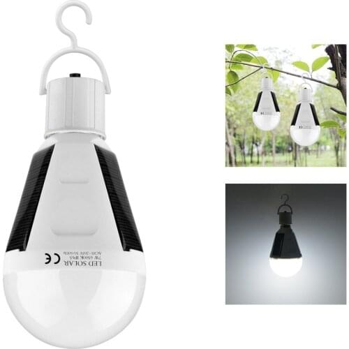 E27 Solar LED Bulb Outdoor Camping Lamp Multifunction Portable Night Safety Lighting Outside Tent Rechargeable Led Lights