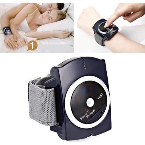 Smart Snore Stopper Biosensor Infrared Ray Detects Anti Snor Device Wristband Watch Sleeping Aid
