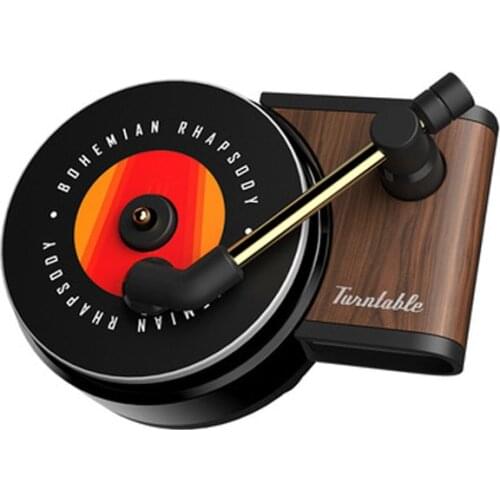 Youpin Turntable Phonograph Car Fragrance Car Air Freshener with 3pcs Replace Aromatherapy Tablets