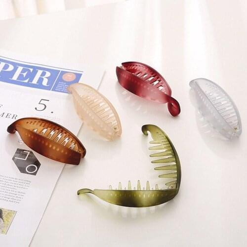 DIY Fish Banana Clip Clamp Hairpin Resin Ponytail Banana Claw Clips Barrette Headwear Hair Accessories For Girls Women