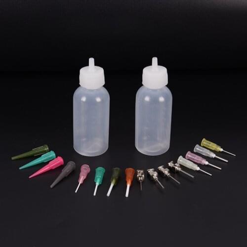 1 Set Body Art Nozzle Drawing Making Tool Plastic Body Art Tattoo Applicator Bottle 30ml Nozzle Drawing Making Kit