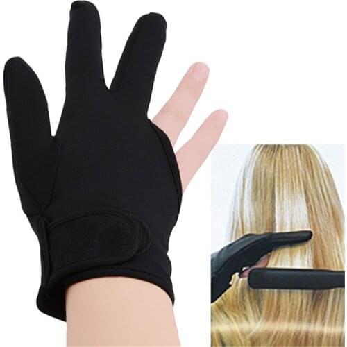 1PC Barber Hairdressing Three Fingers Glove Heat Resistant Finger Protect Hair Straightening Curling Styling Accessories