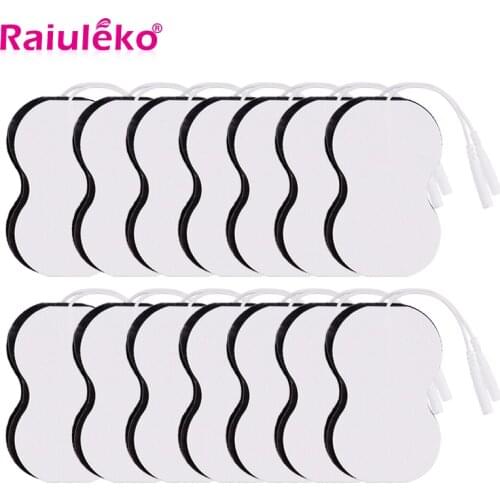 10/20pcs Electrode Pads Self Adhesive Replacement Tens Non-woven Fabric Physical Therapy ReusableTENS Unit Patches Pad Messager
