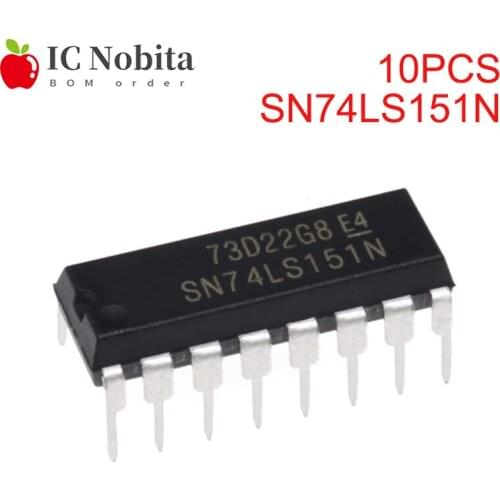 10PCS SN74LS151N DIP-16 HD74LS151P 74LS151 DIP16 SN74LS151 DIP 74LS151N New