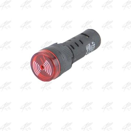 16mm Flash Light Red green yellow LED Active Buzzer Beep Indicator switch DC12V DC24V AC110V AC220V