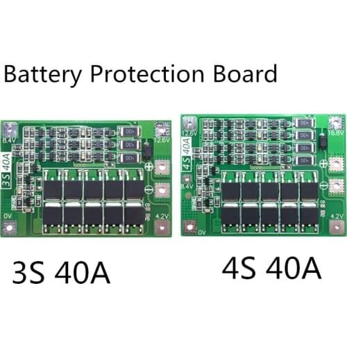 3S 40A BMS Board /4S 40A 11.1V 12.6V/14.8V 16.8V 18650 lithium battery protection Board with balanced Version for drill