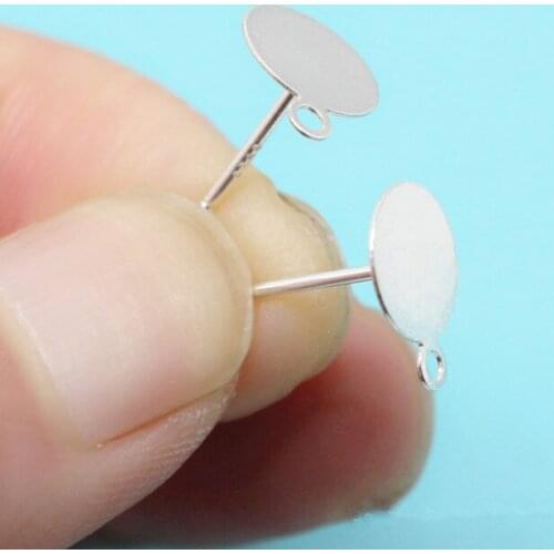 925 sterling silver accessories Stud earrings accessories Silver accessories jewelry making diy jewelry hand mademonsta x