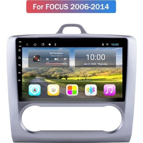 Android 10.0 System Quard Core 2G+32G WIFI HD 1024*600 Car GPS Nagavition For FORD FOCUS/MONDEO/S-MAX/CONNECT 2006-2014 AUTO A/C
