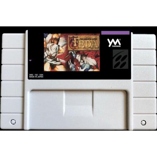 Feda The Emblem of Justice NTSC version 46 pins Video games card NTSC version for Retro Video games Console