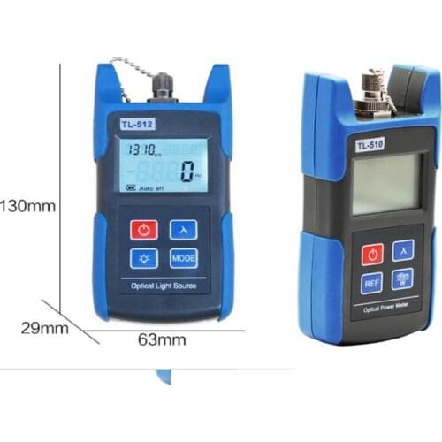 2PC/TL-512+TL-510 Laser power meter 1310/1550nm Fiber Optical Laser Light Source -70~+10dBm/-50~+26dBm SC/FC Universal Connector