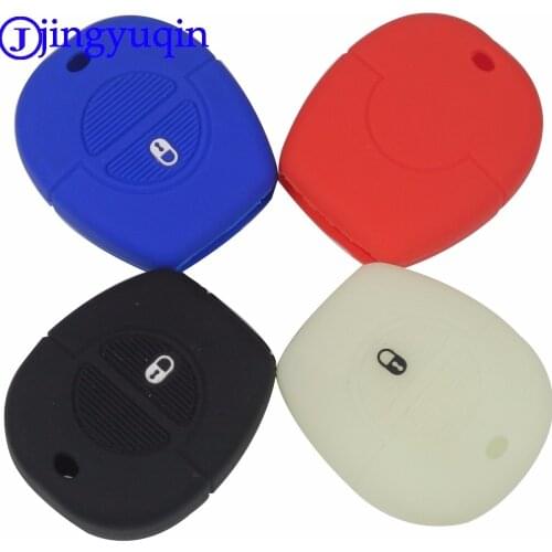 Jingyuqin New Remote 2 Buttons Silicone Rubber Key Fob Cover Case For Nissan Micra Almera Primera X-Trail