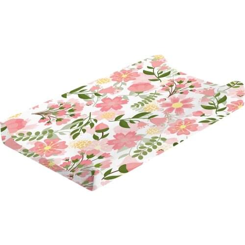 High Quality Baby Nursery Diaper Changing Pad Cover Changing Mat Cover Changing Table Cover Portable Floral Diaper Changing Pad