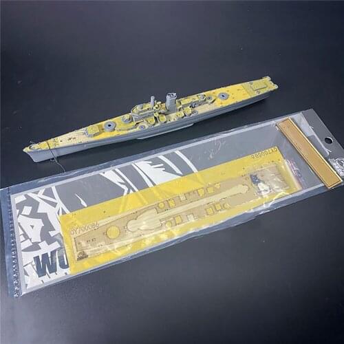 For 1/700 Very Fire VF700907 Des Moines Model Ship Wooden Deck Masking Sheet Accessories