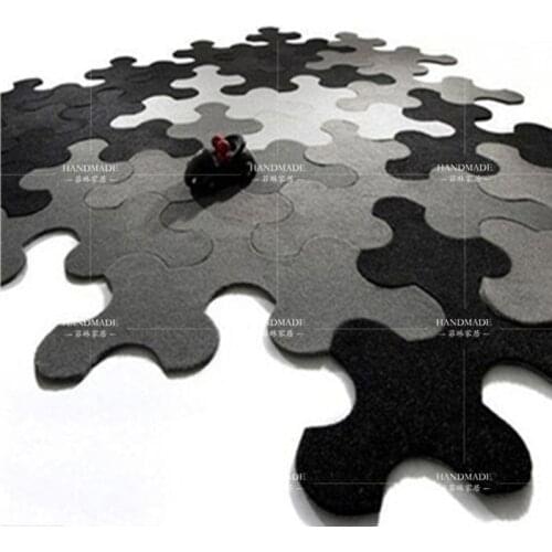 NEW hot 100%Acrylic jigsaw Carpet Rugs And Carpets For Living Room Mat Bath Rug Child crawling mat Handmade