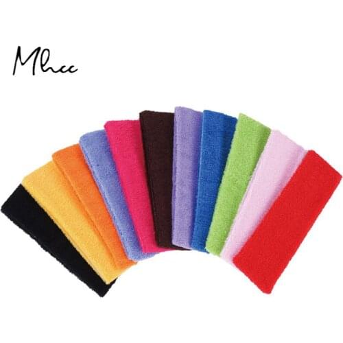 2021 Solid Color Hair Accessories Ventilation Sweat Hair Bands Soft Hair Band Towel Fashion Elastic Sport Head Bands For Women