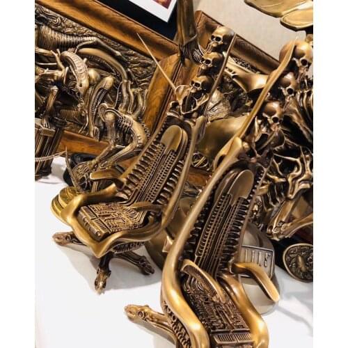 Pre-sale OGRM Handmade Giger Harkonnen Capo Chair Cast Bronze Statue Sculpture