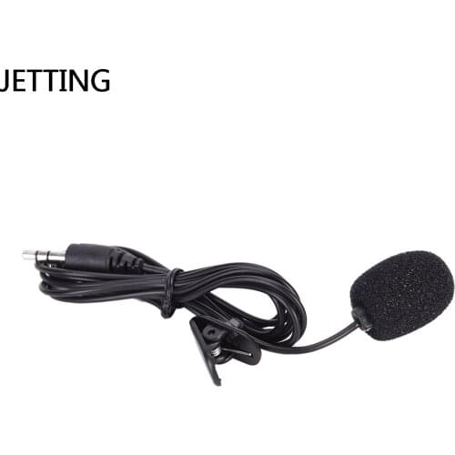 JETTING Mini 3.5mm Jack Microphone Lavalier Tie Clip Microphones Microfono Mic For Speaking Speech Lectures 1.5m Long Cable
