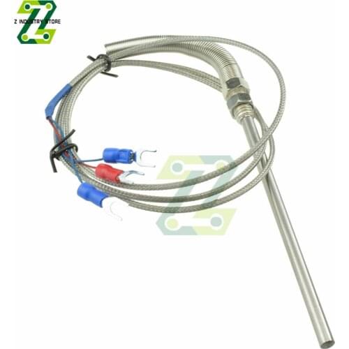 PT100 Thermocouple Wires M8 K Type Screw Thermocouple Temperature Controller Sensor Probe 0-150℃ 1M