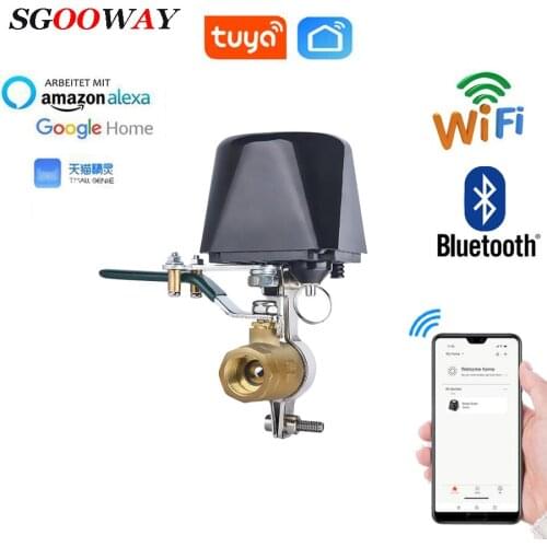 Tuya Smart WiFi Water Valve Gas Valve Compatible with Alexa Google Home Shut Off Controller